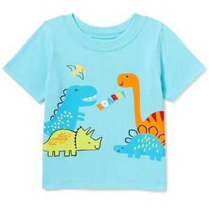 Baby boy Dinosaur sleeve tee